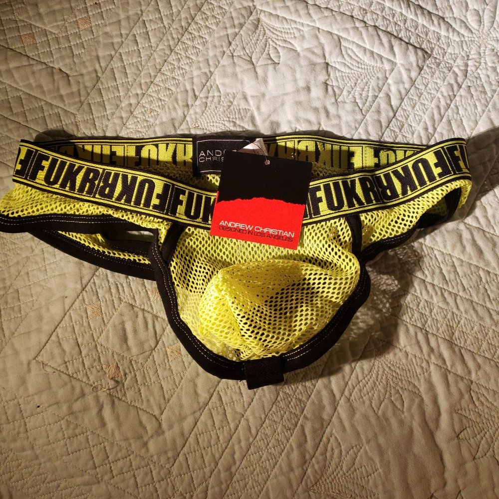Andrew Christian FUKR Mesh Jock new w/ tags